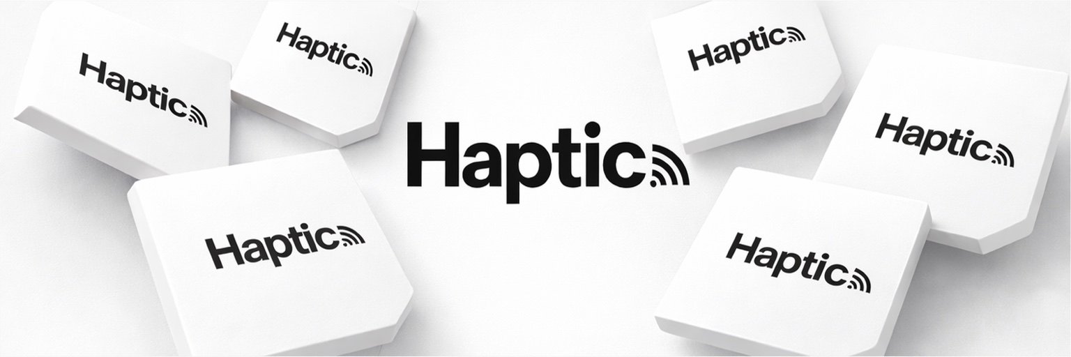 Haptic branded NFC squares